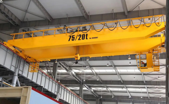 Estilo europeo 50/10 Ton Double Hook Overhead Bridge Crane For Factory