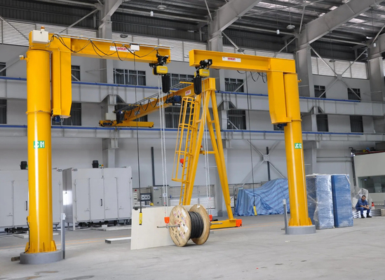 Brazo voladizo Jib Crane Free Standing de la longitud fija de la columna los 8m 3,2 toneladas