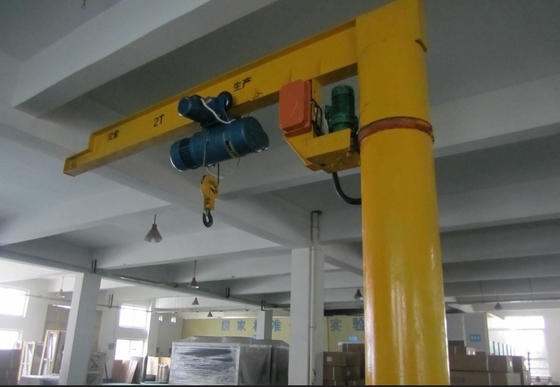 Brazo voladizo Jib Crane Free Standing de la longitud fija de la columna los 8m 3,2 toneladas