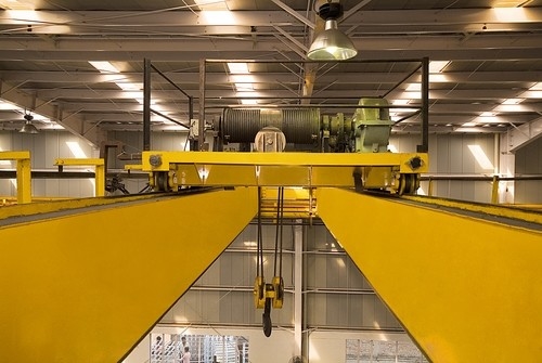 50 motor del EOT Crane With ABB de la viga de Ton European Model Yellow Double en taller