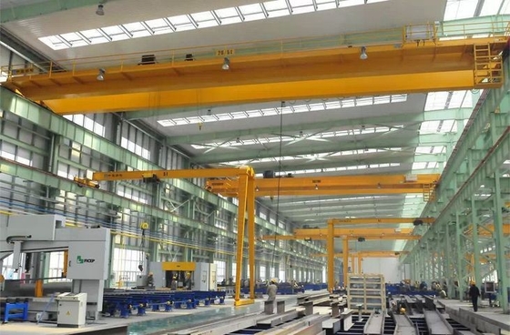 Sola grúa de puente de arriba doble europea del EOT de la viga 1-50 Ton With Trolley Traveling