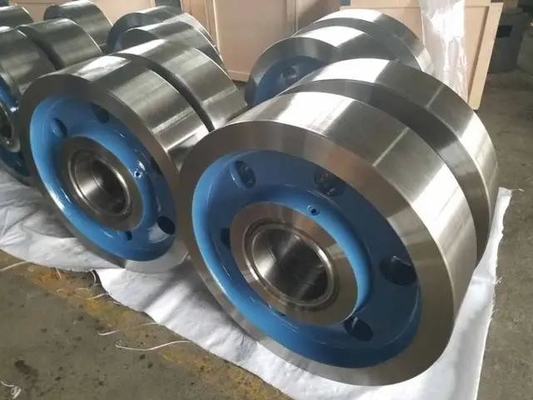 Fractura de Crane Forged Crane Wheels Wearproof de la metalurgia resistente