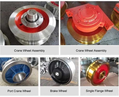 Bloque de acero de Crane Shaft Cast Ld Wheel fijado para la grúa de arriba