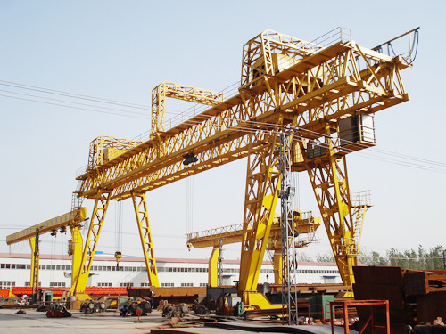 construcción Crane In Storage Yard del pórtico del braguero 50T