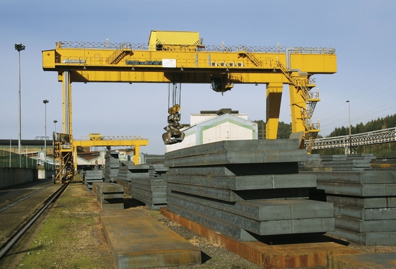 Modelo al aire libre Construction Gantry Crane 32ton de MG en la fábrica de piedra