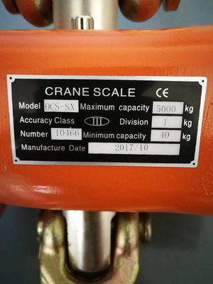 Ejecución electrónica colgante Crane Weight Scale de Digitaces del equipo de elevación del gancho 10 toneladas