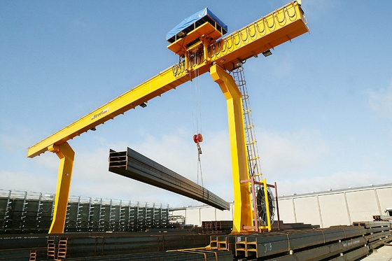 Electrico 10-75t Doble Girder Grúa de pórtico elevación suave con control remoto inalámbrico
