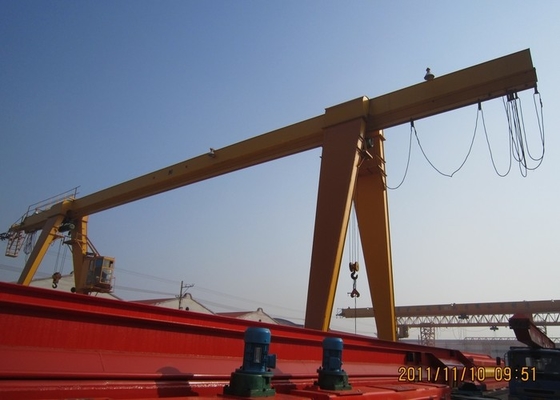 Alta utilización de sitio Rate Single Beam Gantry Crane 20t para Warehouse
