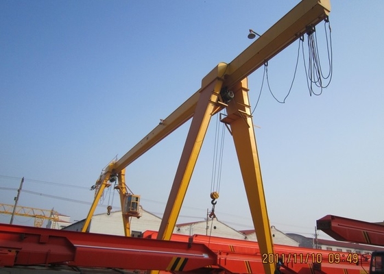 Alta utilización de sitio Rate Single Beam Gantry Crane 20t para Warehouse