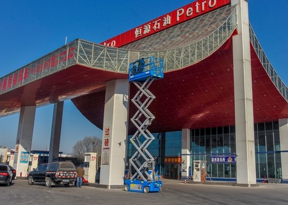 El terreno áspero del paseo de la altura lisa de 3M-12m Scissor las elevaciones para el aire libre