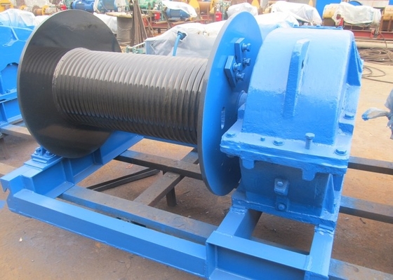 5KN a la mina eléctrica resistente Marine Drum Winch de la construcción del torno de la cuerda 100KN