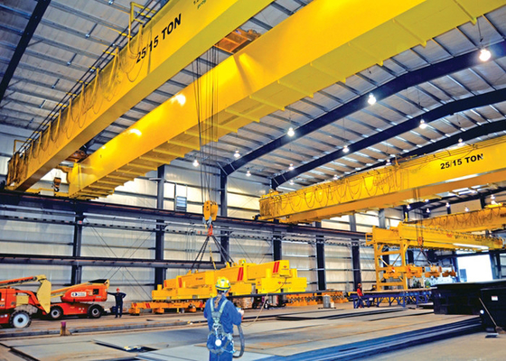 EOT Crane With Trolley Hoist de la viga del doble del europeo CXTD CXSM 5T-320T