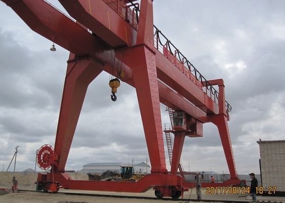 Pórtico montado sobre carriles eléctrico que viaja de tierra Crane Heavy Duty