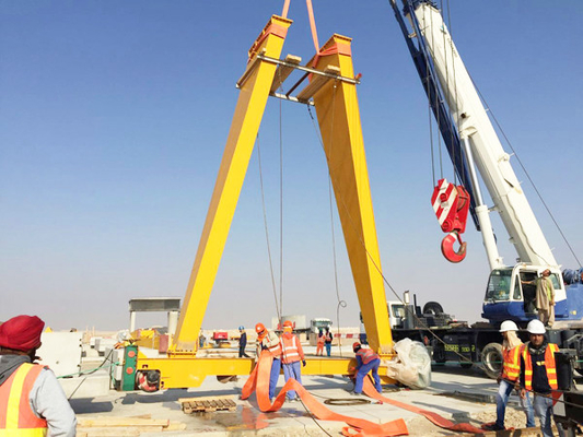 Sola grúa de pórtico eléctrica industrial de la viga del Mh 5 toneladas 10 toneladas