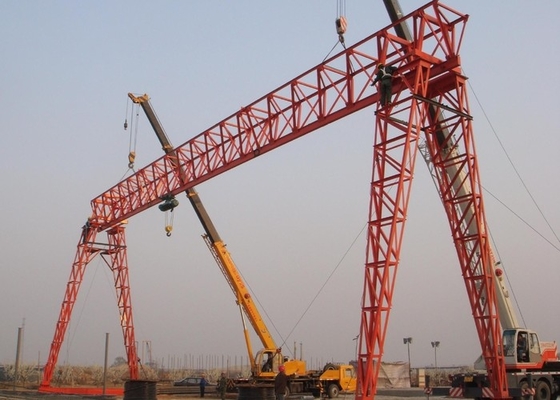 grúa de piedra de Crane Goods Yard Marble Granite del solo pórtico del haz del marco de 5T 10T 20T A