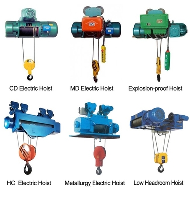 Altura teledirigida de la elevación del M3 1 Ton Electric Wire Rope Hoist los 6m