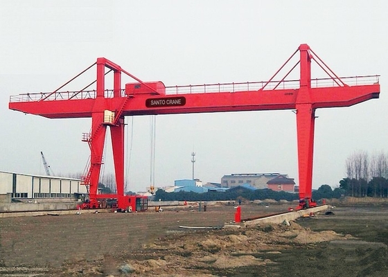 Electrico 10-75t Doble Girder Grúa de pórtico elevación suave con control remoto inalámbrico