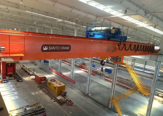 Puente de arriba Crane With Steel Wire Rope del torno abierto M3-M8 del 1BM-5M