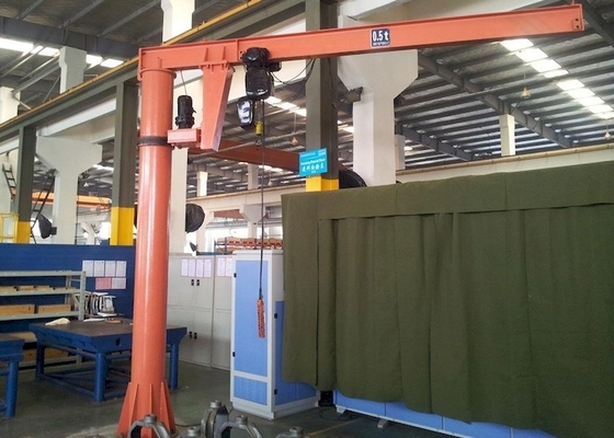 Adaptabilidad de 360 grados de amplio Jib Crane móvil 125KG al peso de elevación 500KG