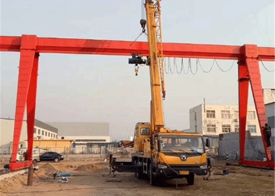 Solo pórtico Crane Wireless Remote Control de la viga de Q235B Q355B 16T