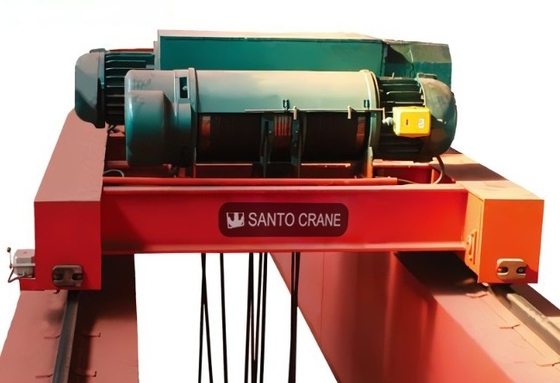 Almacén Doble Girder Eot Grana Rojo o Color de pintura personalizado