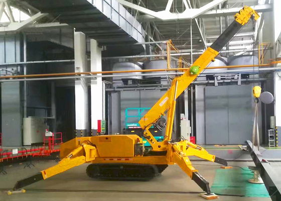 Soportes telescópicos del nivel del auge 1T-8T Mini Spider Crane With Auto