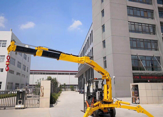 Pequeña araña Crane For Narrow Spaces del radio ligero de los 5.07m-16m