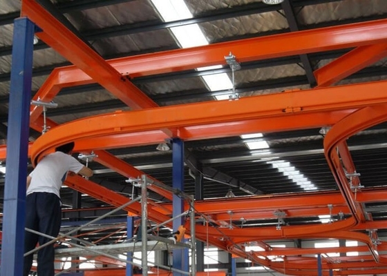 Palmo 3M hasta la pista KBK Crane With Electric Hoist del techo del taller del 12m