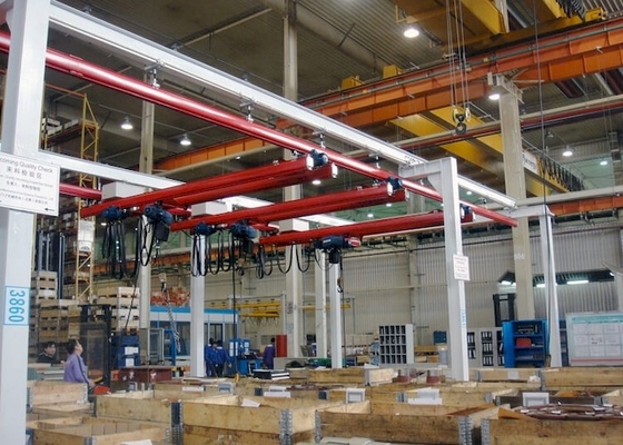 Grúa del puesto de trabajo de Crane Ceiling Mounted Free Standing de puente colgante del ODM KBK del OEM