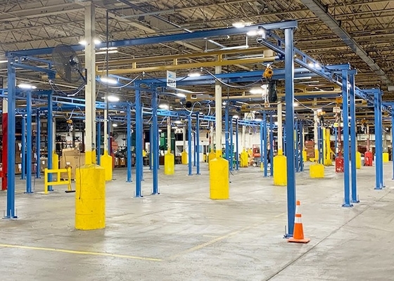 Grúa del puesto de trabajo de Crane Ceiling Mounted Free Standing de puente colgante del ODM KBK del OEM