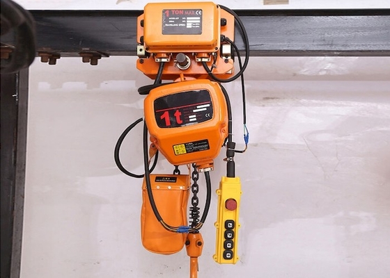 Tipo motorizado alzamiento de cadena eléctrico 1,5 Ton With Remote Control de la carretilla
