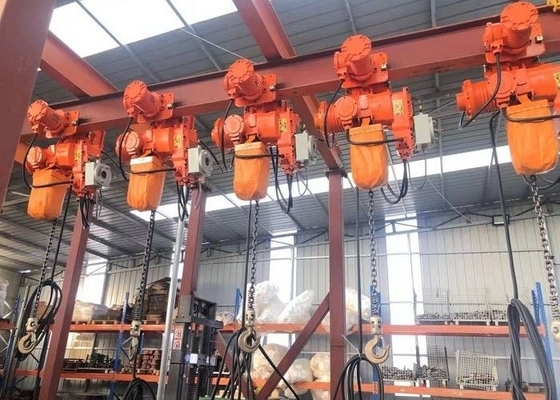 Alzamiento de cadena eléctrico del CE 0.5T-50T HHBB del ISO con la carretilla motorizada
