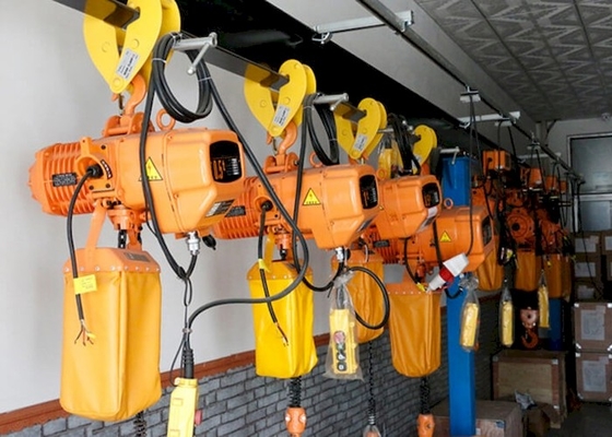 Alzamiento de cadena eléctrico del CE 0.5T-50T HHBB del ISO con la carretilla motorizada