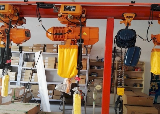 Tonelada eléctrica 7.5t del alzamiento de cadena 3 de Crane Low Headroom Motorized Trolley