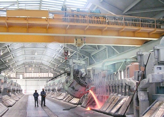 Viga del control de frecuencia del ODM 30-70m/Min Steel Mill Crane Double