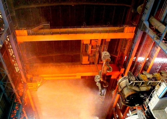 Cucharón material Crane Iron Metal Casting Overhead Crane Molten Liquid Steel Ladle de la fundición de Q345B