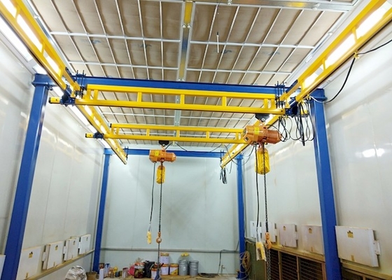 125kg a 1000kg derecho curvó a Crane For Material Transportation montado sobre carriles