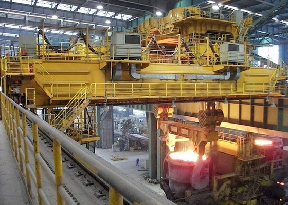 Grúa de elevación de fundición del taller de JB T7688 125/32-320/80 Ton Steel Mill Crane Metal