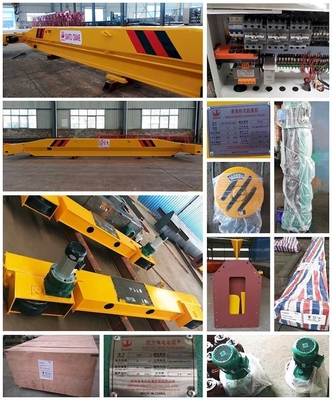 gastos indirectos eléctricos Crane Warehouse que viaja 5 Ton Single Girder Crane del palmo de 3M-16.5m