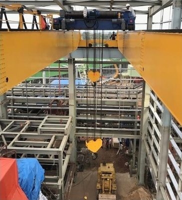 Grúa EOT de doble viga modelo europeo CXTD 20T con polipasto de carretilla