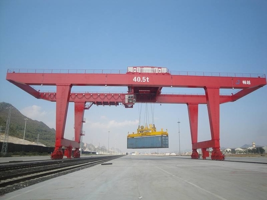 Envase portuario de Crane For los 40ft del pórtico de la viga del doble de RMG