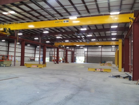 Puente de arriba Crane Remote Control del solo haz europeo interior 10 toneladas