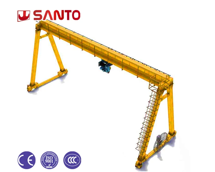 Puertos grúa de pórtico de viga única 220V/380V/400V/415V/440V AC de 3 fases