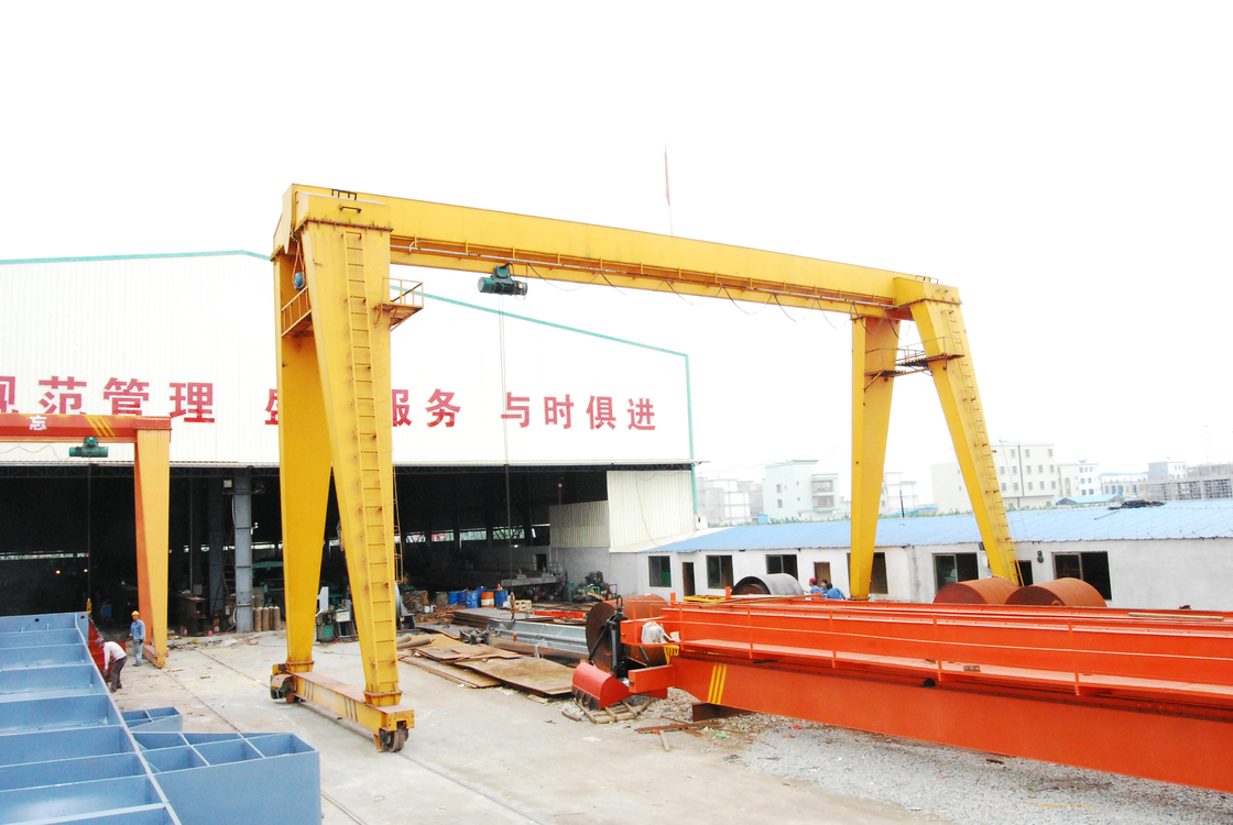 grúa de piedra de Crane Goods Yard Marble Granite del solo pórtico del haz del marco de 5T 10T 20T A