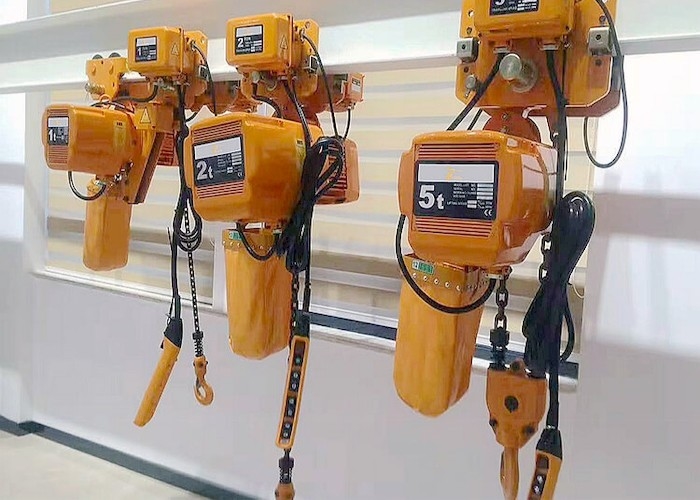Diámetro 6.3m m hasta el alzamiento de cadena eléctrico de 11.2m m 1T 3T 5T con la carretilla motorizada