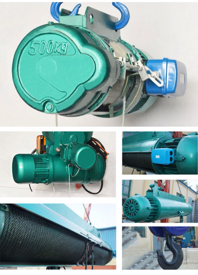 Solos usos eléctricos del alzamiento de Wirerope del modelo del CD de la velocidad 10ton para los Yo-haces